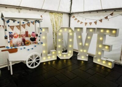light up letters for wedding
